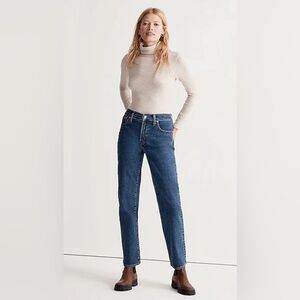 MADEWELL THE PERFECT VINTAGE STRAIGHT HIGH WAIST JEAN IN MAYFIELD WASH SIZE 23